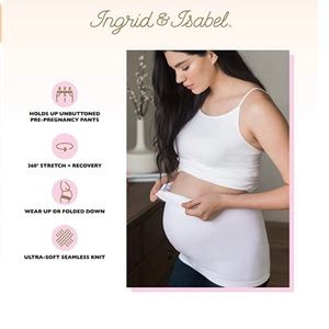 Bellaband maternity belly band - white - size M/L